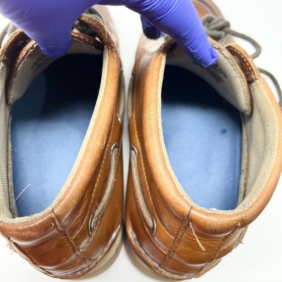 Sperry Top-Sider Tan Leather Moc Toe Chukka Ankle Boots Men\'s‎ 8.5 M Boat Shoes